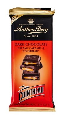 Темный шоколад с карамельной начинкой и ликером Cointreau 90 г