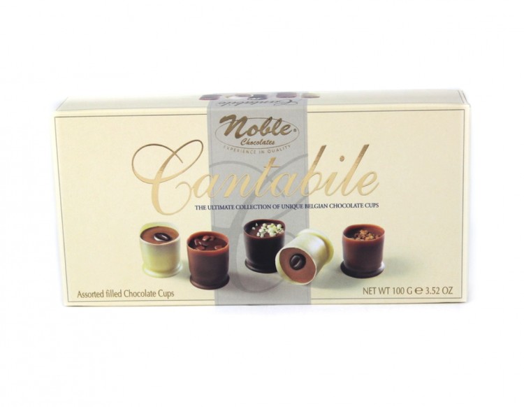 Конфеты ассорти Noble шоколадные чашечки с начинкой пралине Cantabile