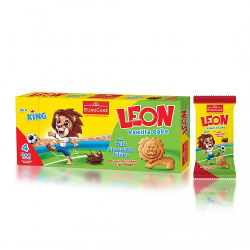 Бисквитное пирожное "Leon" с какаосодержащим кремом