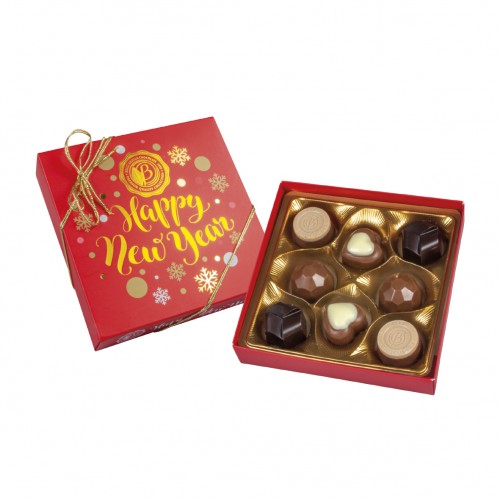 Шоколадные конфеты ассорти Christmas Bouticue Red 100 г