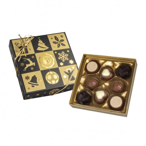 Шоколадные конфеты ассорти Christmas Boutique Black 96 г
