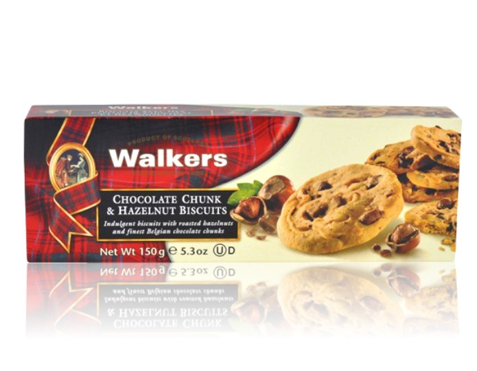 Печенье Walkers с лесным орехом и шоколадом 150 г