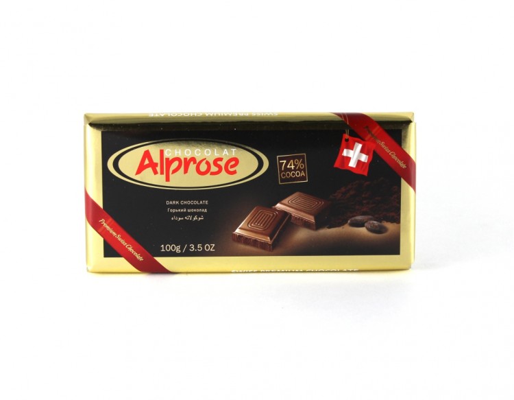 Шоколад Alprose горький 74% какао 100 г