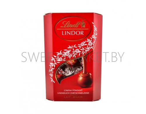 Шоколадные конфеты Lindor (молочный шоколад) 200 г