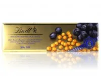 Шоколад Lindt молочный с лесным орехом и изюмом "Gold" 300 г