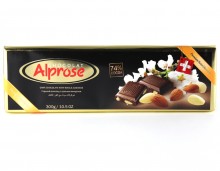 Шоколад Alprose горькийс миндалем 74% какао 300 г