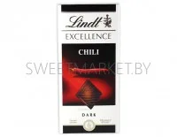 Шоколад горький черный Lindt Exсellence с экстрактом перца Чили 100 г